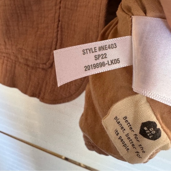 Madewell Larsen Women’s XS Brown Cotton Linen Blend Relaxed LIned Vented Blazer - Picture 10 of 13